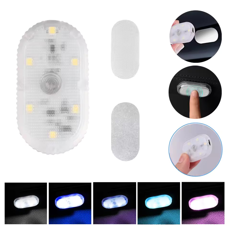 Car interior led touch light wireless roof ceiling reading lamp for door foot car trunk light